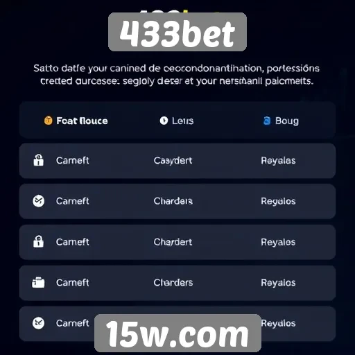 Métodos de pagamento disponíveis no 433bet